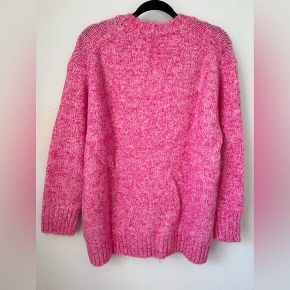 Zara, Women’s V-Neck Knit Sweater - Pink. Size: M - Picture 4 of 12